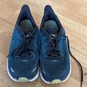 Hoka One One Teal and Black Athletic Shoes Fair Cond 8.5